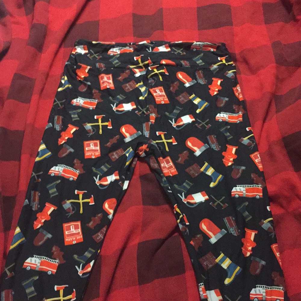 Lularoe firefighter leggings